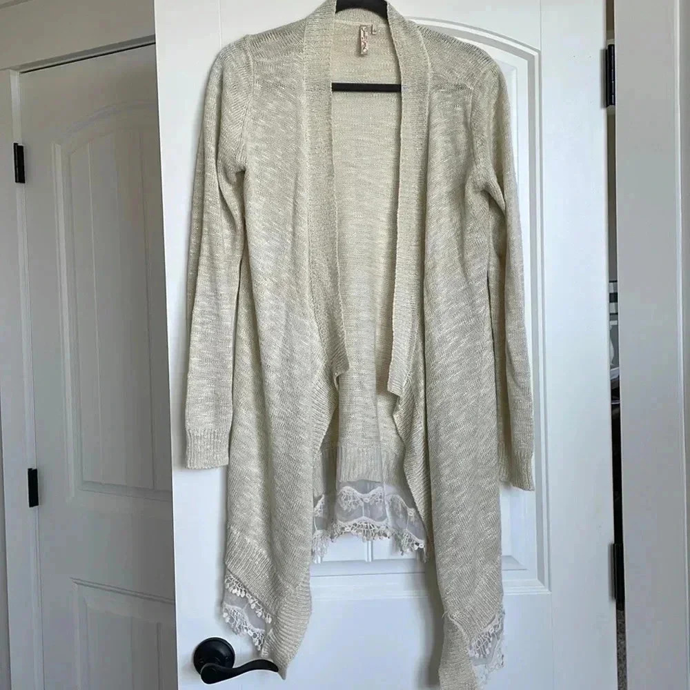 Red Camel Knit Cardigan​